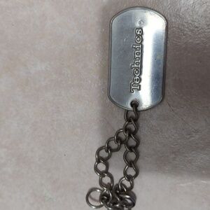 Technics turntable dog tag pendantyor key chain vintage